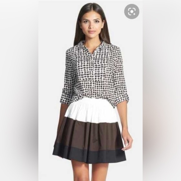 KATE SPADE Colorblock Coreen Skirt in Rio De Janeiro - Picture 1 of 7